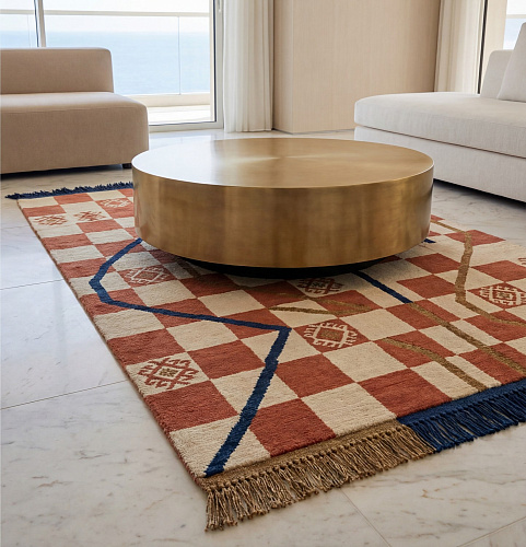 Checker Terra Heritage Rug