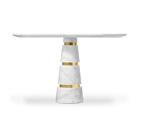 Avalanche Carrara Marble Table