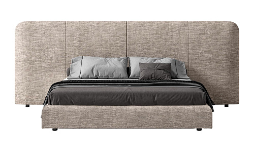 Italian Bed with High Headboard
