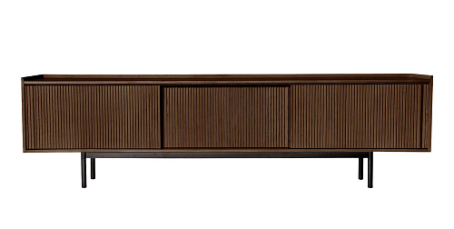 Sipario Brown Three-Doors Elegant Sideboard