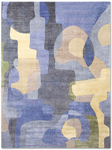 Original Hand-Knotted Wool / Silk Rug
