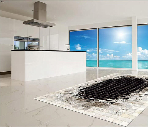 Mosaic Luxury Cowhide Rug