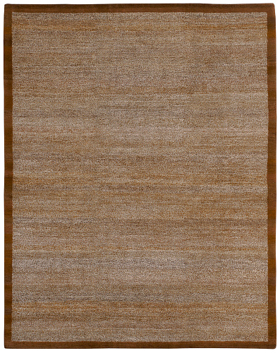 Border Brown Luxury Hand-woven Rug