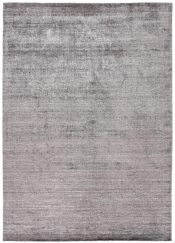 Handwoven Silver Silk Rug