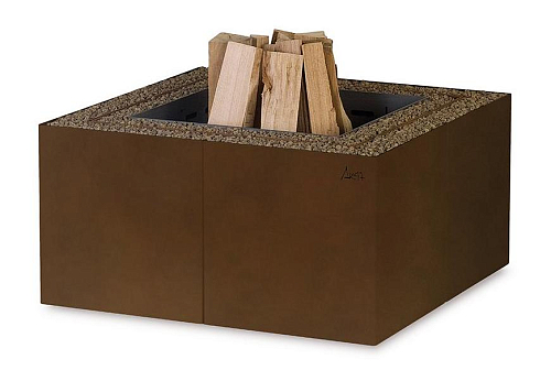 Modern Brown Outdoor Fire Pit
