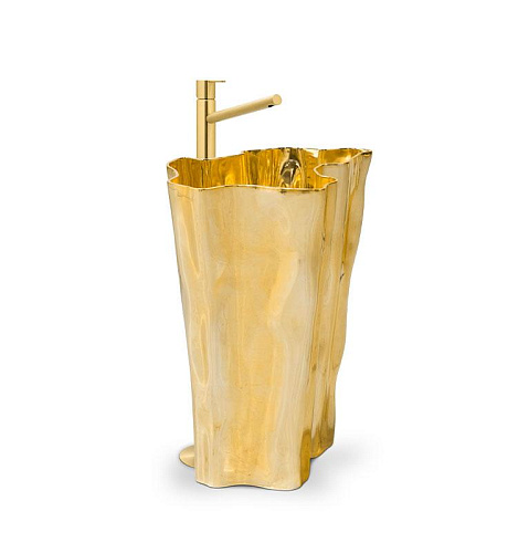 Nature-Inspired Stone Pedestal Basin