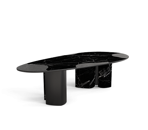 Marble & Onyx Luxe Dining Table