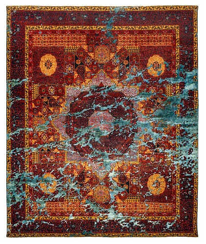 Faded Hand Knotted Vintage Luxury Rug