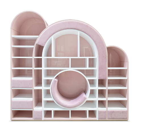 Bubble Gum Pink Bookcase