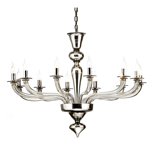 Murano Smoked Mirror Chandelier
