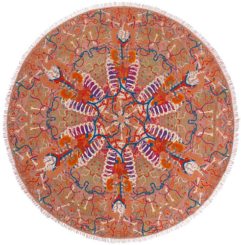 Quack Round Wool Rug