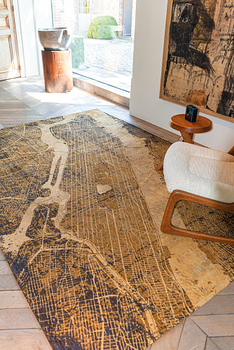 Gatsby Gold Modern Designer Rug