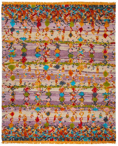 Hand-Woven Multicolored Luxurious Rug