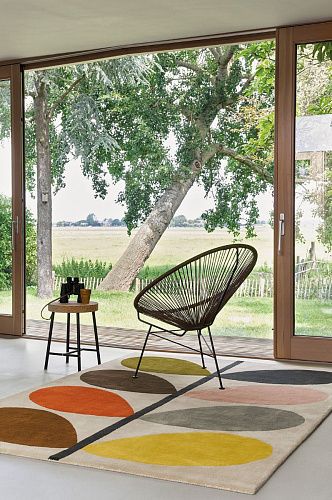 Classic Leaves Indian Wool Rug