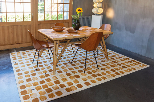 Peach Party Flatweave Rug