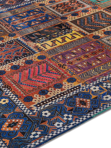 Original Natural Brown Hand-Knotted Wool Rug