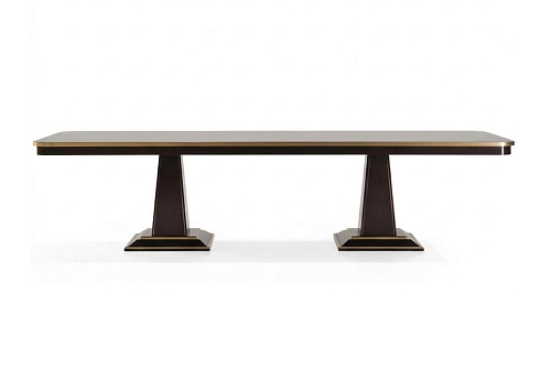 Cadillac Dark Two-Tone Italian Dining Table