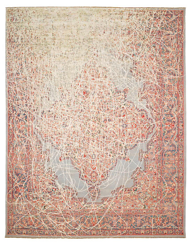 Faded Hand Knotted Vintage Luxury Rug