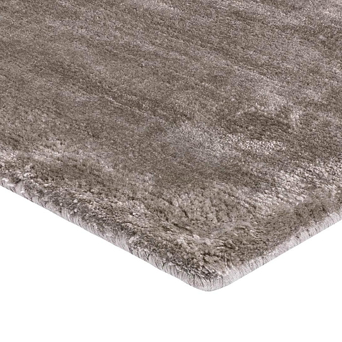 Luxury Plain Color Grey Indian Hand-Woven Rug