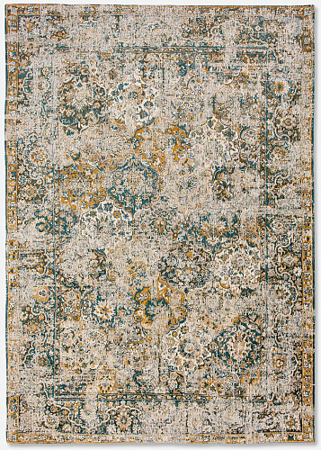 Flatwoven Vintage Green Belgian Rug