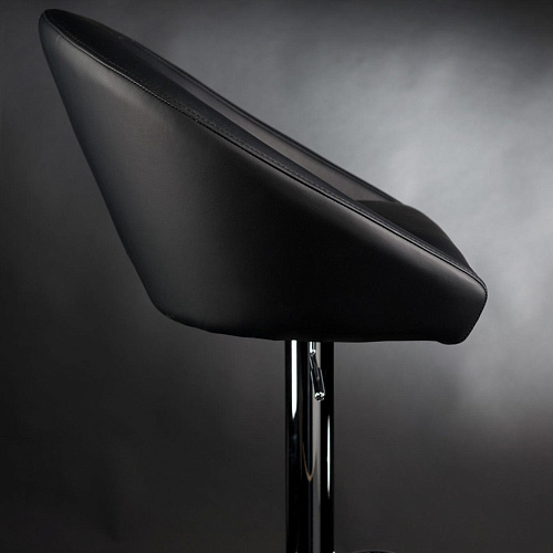 Rusty Matte Black Bar Stool