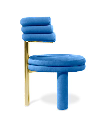Kerr Blue Dining Designer Chair