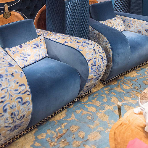 Firenze Patterned Fabric Armchair