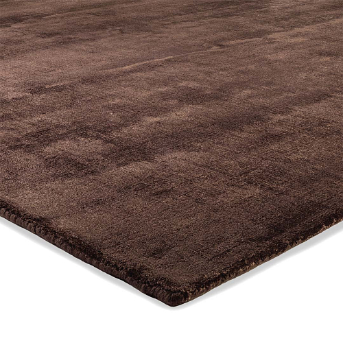 Trendy Shiny Taupe Viscose Rug