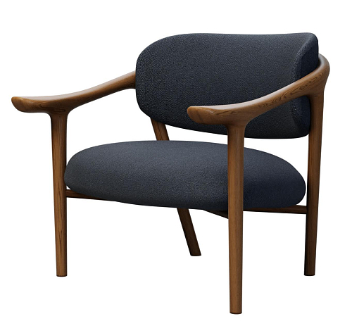 Aida Dark Gray Artisan Lounge Chair