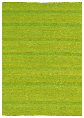 Green Striped Hand-woven Luxury Rug
