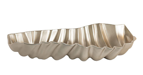 Pearly Beige Ruffled Artisan Centerpiece