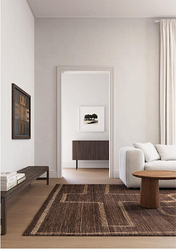 Aboya Dark Brown Hand-Woven Rug