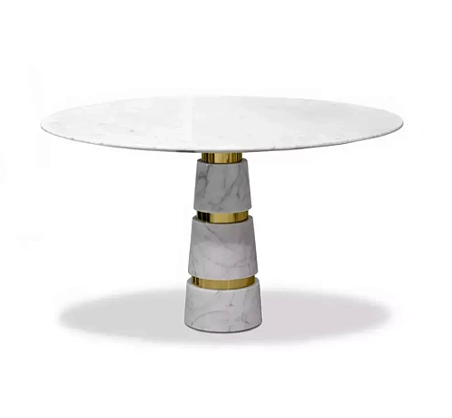 Avalanche Carrara Marble Table