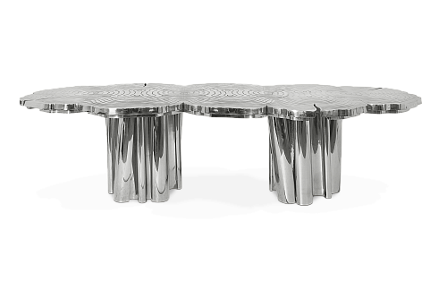Inox Steel Luxe Dining Table