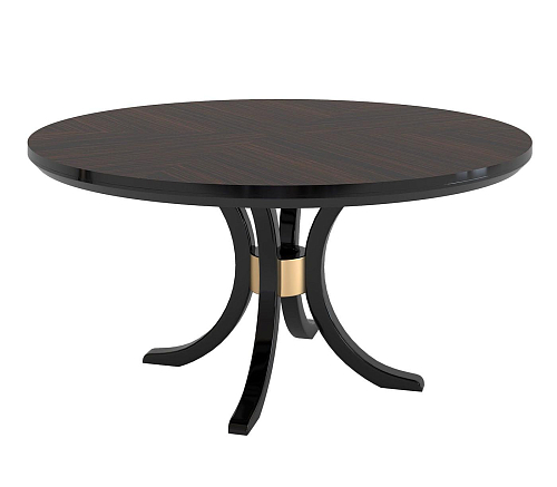 Iconic Dark Round Artisan Dining Table