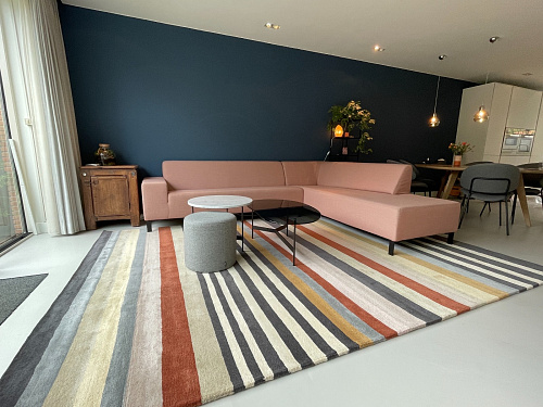 Multicolored Indian Hand Woven Rug