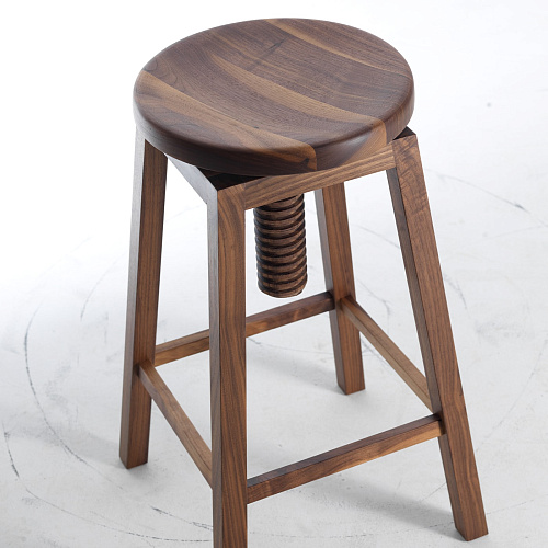Invito High Brown Modern Stool