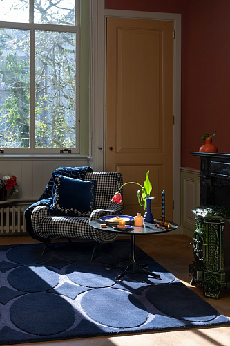 Renaissance Blue Modern Hand Woven Rug