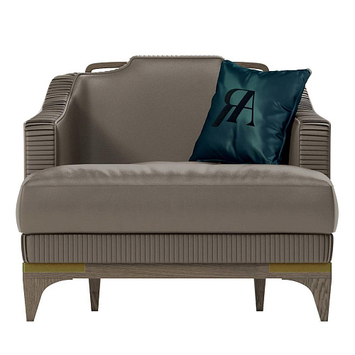 Italian Luxury Leather Armchair