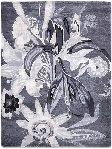 Red Flower Hand-Woven Exquisite Rug