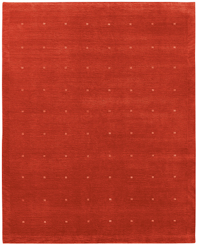Symbol Border Red Luxury Hand-woven Rug