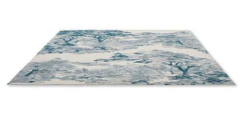 Light Blue Designer Handwoven Rug