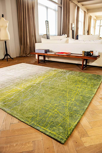 Green Jacquard Rug