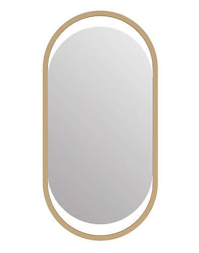 Wall Mirror with Gold Trim