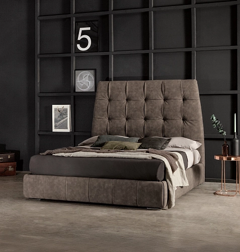 Pacifico Upholstered Headboard Bed