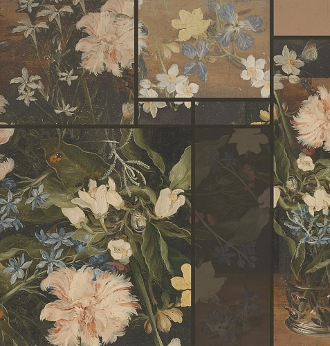 Vintage Flowers Wallcovering