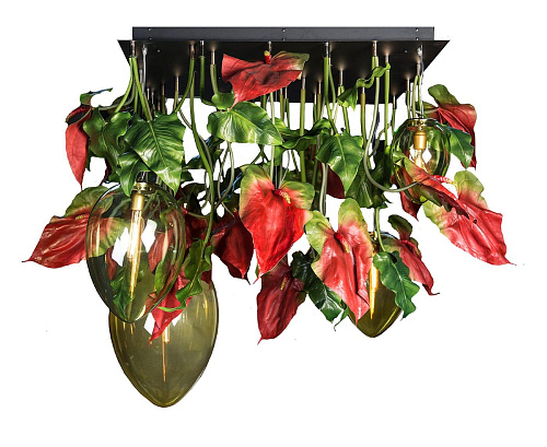 Anthurium Dark Statement Chandelier