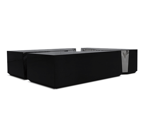 Black Silver Designer Center Table