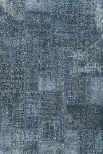 Indigo Patchwork Luxury Rug
