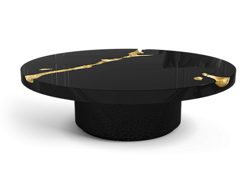 Black 3-Piece Coffee Table Set